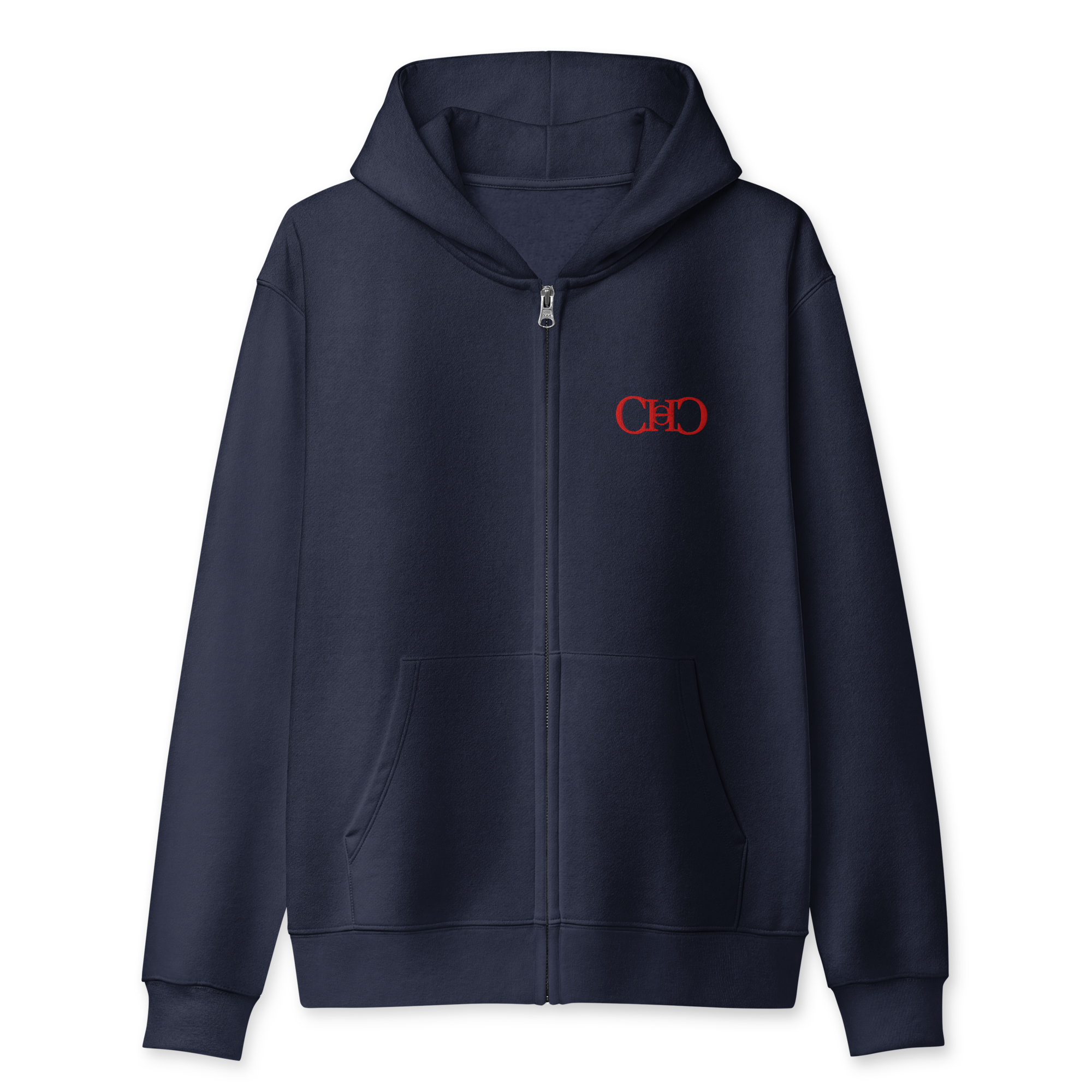 Zip Up — Navy front